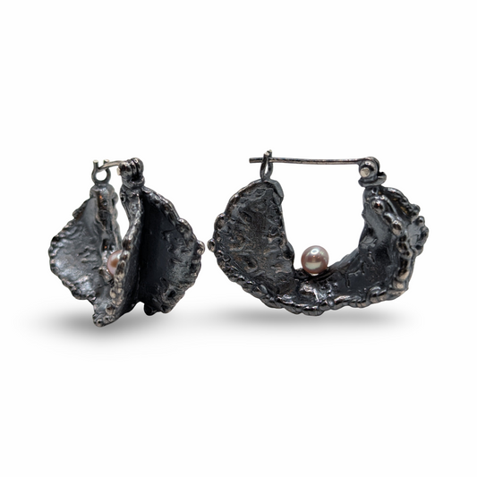 Open Up Earrings - Pearls