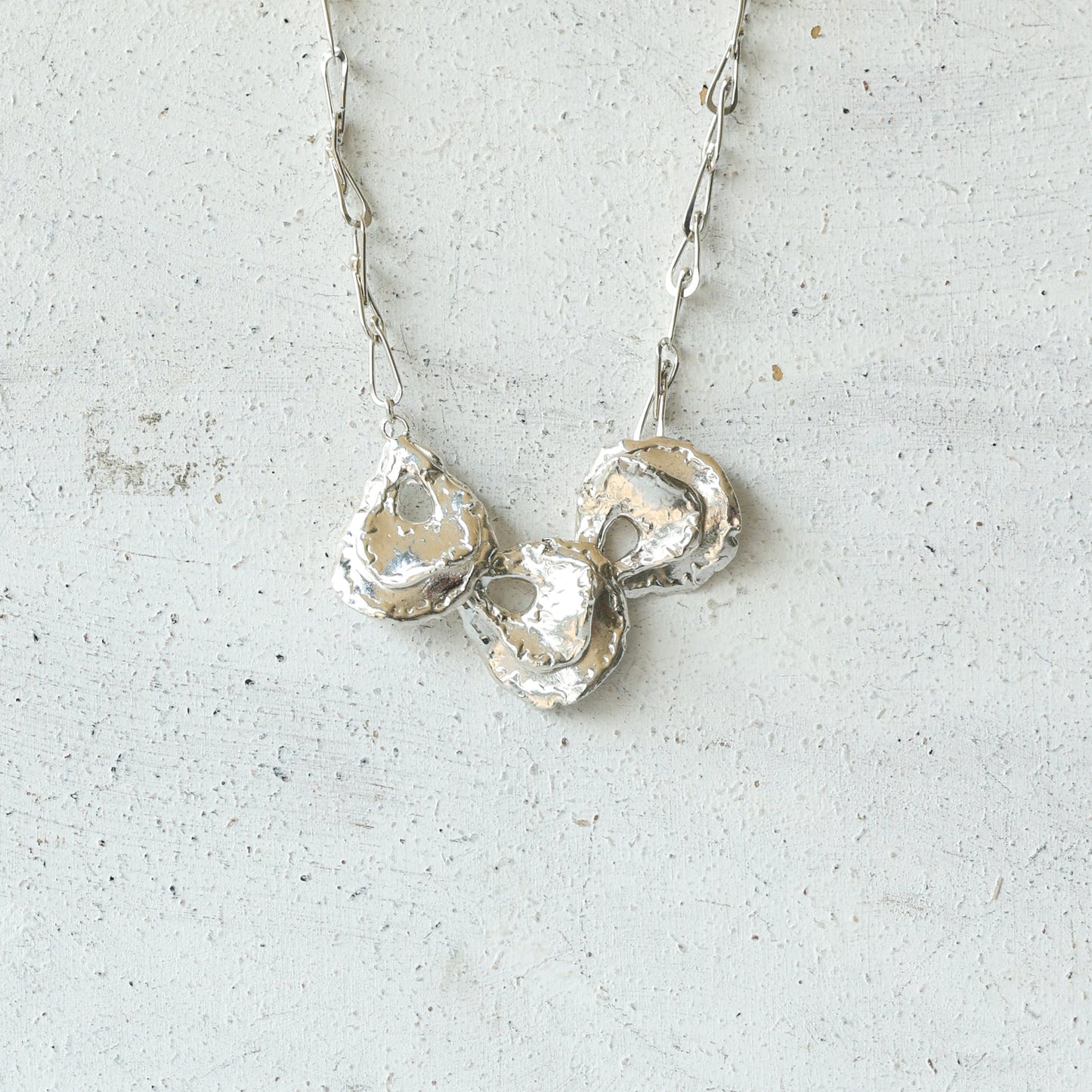 Eastern Oyster Trio Necklace