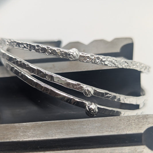 A lil' Bling - Sterling Silver Cuff