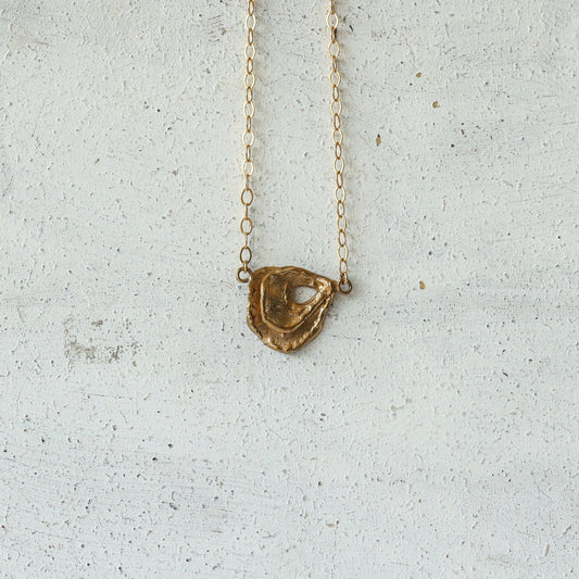 Oyster Pendant - Bronze