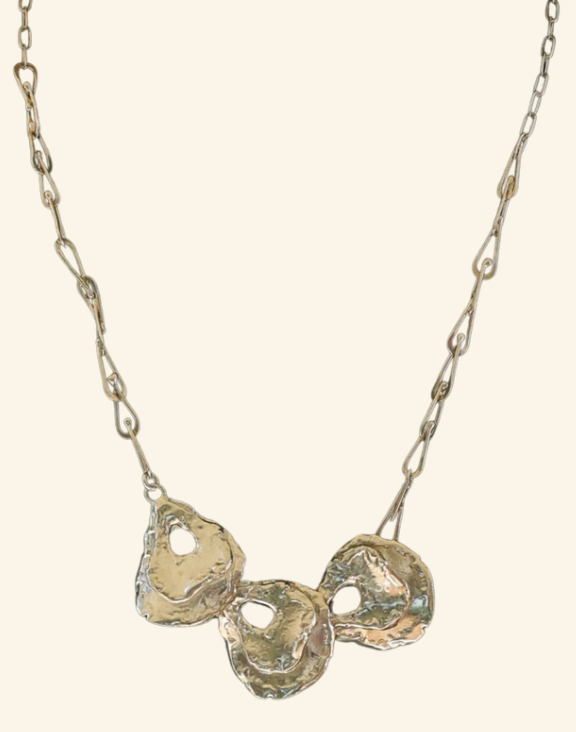 Eastern Oyster Trio Necklace